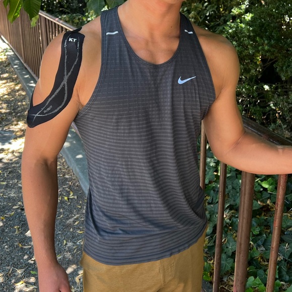 Nike Other - NIKE RUNNING DRI FIT TANK TOP MEN RUN RUNNER VEST MESH NET SEE THROUGH BREATH M